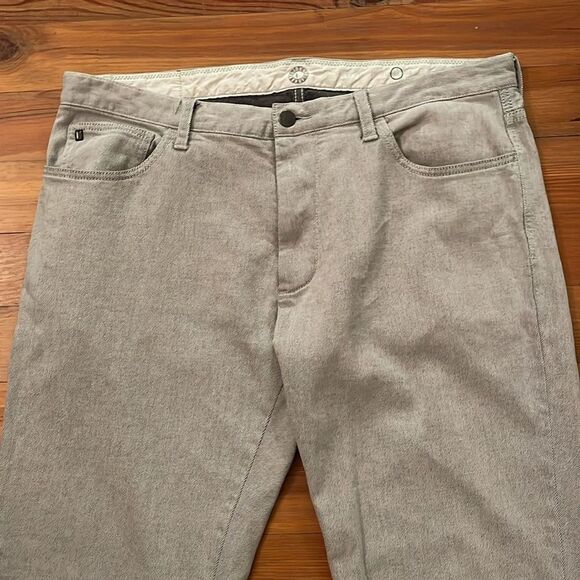 Linksoul Grey Mist Denim Straight Leg Jeans Mens Size 38 Casual Classic Fit - Picture 13 of 13